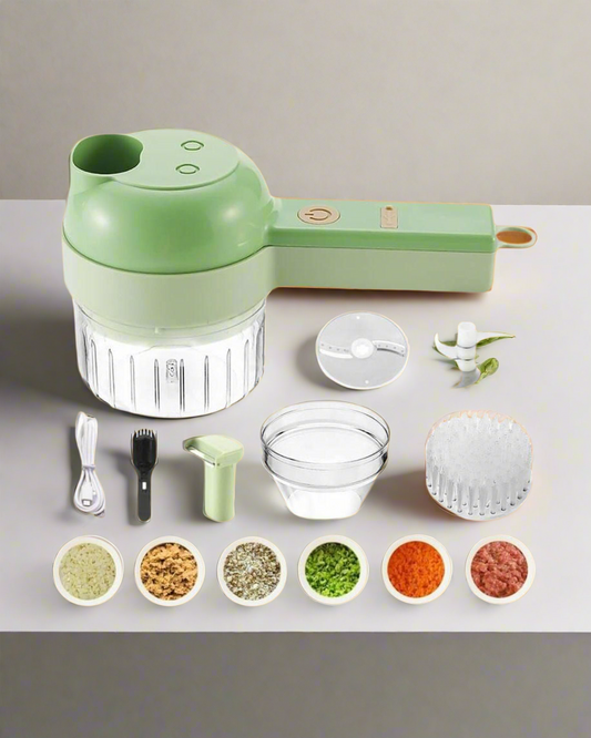 4 in 1 Portable Electric Vegetable Cutter Set